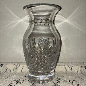 Signed Waterford Crystal Killarney 8" Vase EUC